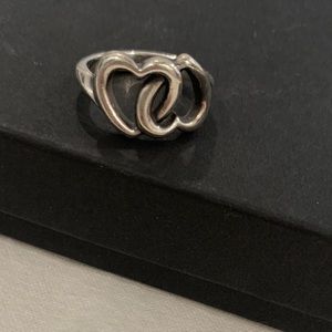 James Avery double heart ring.